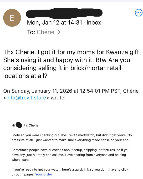 Feedback from a Trevit Customer