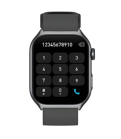 Photo of The Trevit Smartwatch showing the number keypad screen
